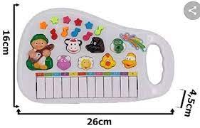 Piano Teclado Infantil Bebe Toca Música Sons Animais Bichos