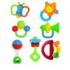 Brinquedo para Bebês Kit Com 7 Chocalhos Pacote Econômico