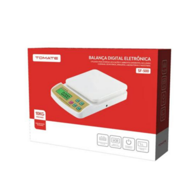 Balança digital eletrônica 10kg cozinha, escritórios, armazéns, laboratório e industrias sf-500 - Tomate - Image 2