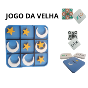Jogo da Velha Brinquedos para adultos e crianças 12,5cm Jogos educativos