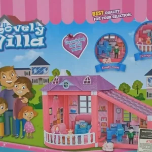 Casa de brinquedo Vila Lovely 55 peças