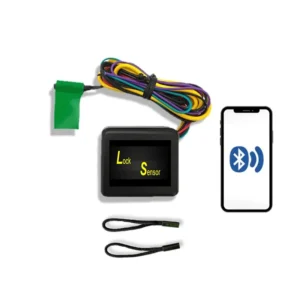 Bloqueador Ant Furto Lock Sensor Carro Moto Caminhão Via Bluetooth K-04 funciona com tensão de 12 à 16Vcc e corrente de corte de 20A