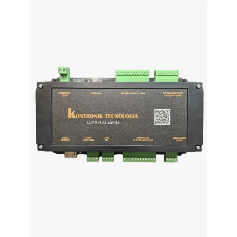 CLP K-432 ESP32 REV. 1.1 com ESP32-WROOM-32D 30P USB C - PNP | Controlador Lógico Programável para Automação e Projetos IoT