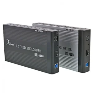 Case Externa HD 3.5 SATA USB 3.0 Preta / Prata - Compatível com Desktop, Notebook e Vídeo Game, até 4TB
