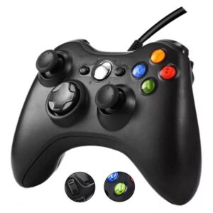 Controle Com Fio Xbox 360 Slim Computador E Pc