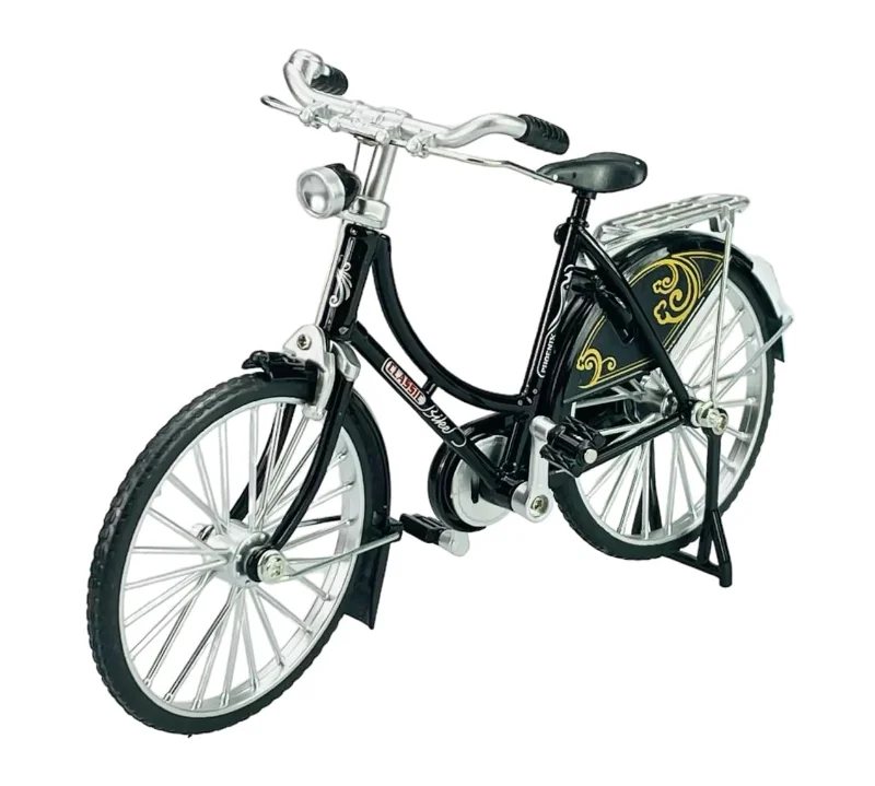 Miniatura Bicicleta Clássica Retrô Diecast 1:10 Metal - Modelo 1817, 17cm - Colecionável e Decorativa - Imagem 5