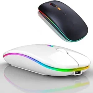 Mouse Sem Fio Recarregável Knup KP-MU013 RGB – 1600 DPI, Nano Receptor USB, Bateria 500mAh