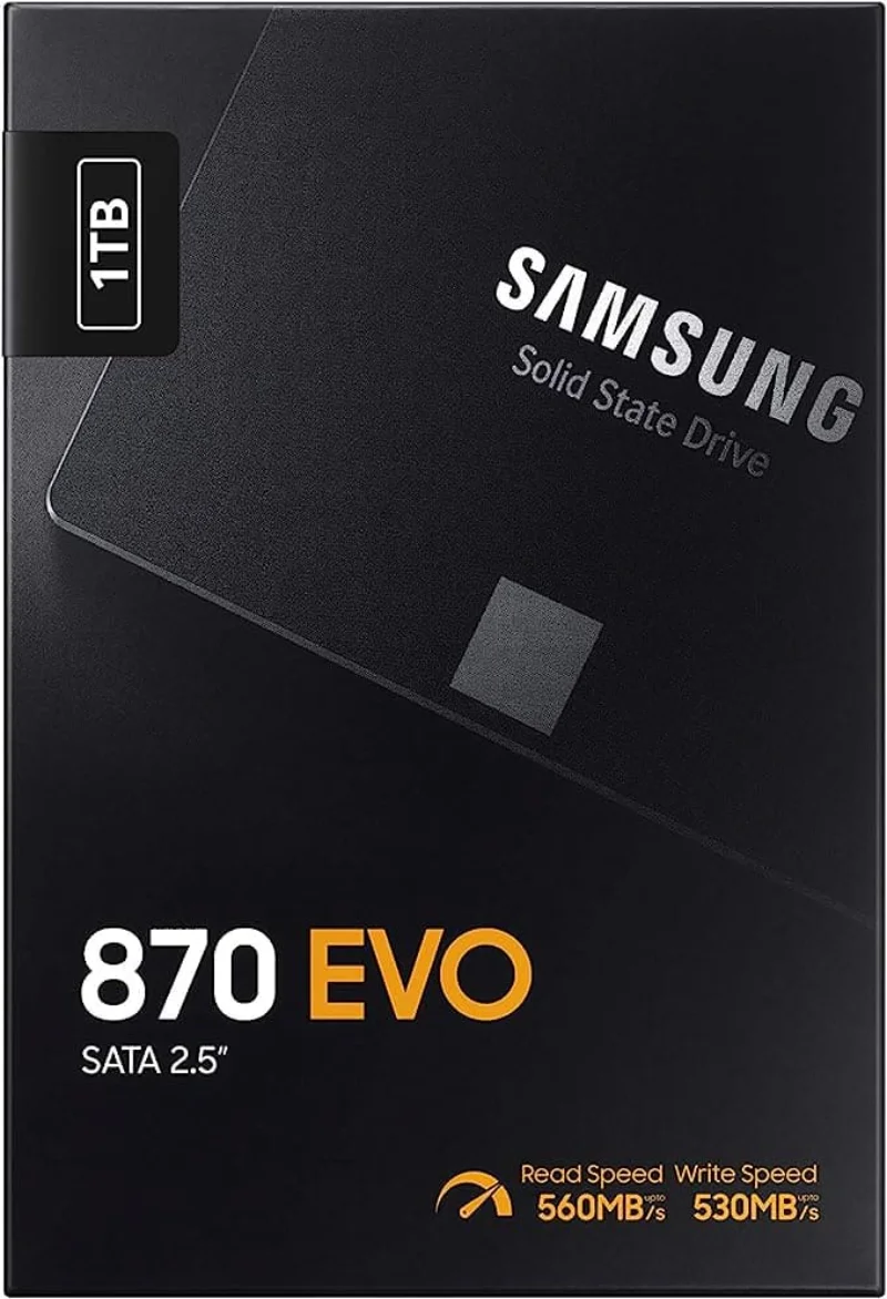 SSD Samsung 870 EVO 1TB SATA III 2,5” – Leitura até 560MB/s, V-NAND, Alta Performance para PC e Notebook - Imagem 2