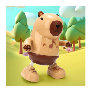 Brinquedo Infantil de Capivara Dançante Com Luzes Led E Música