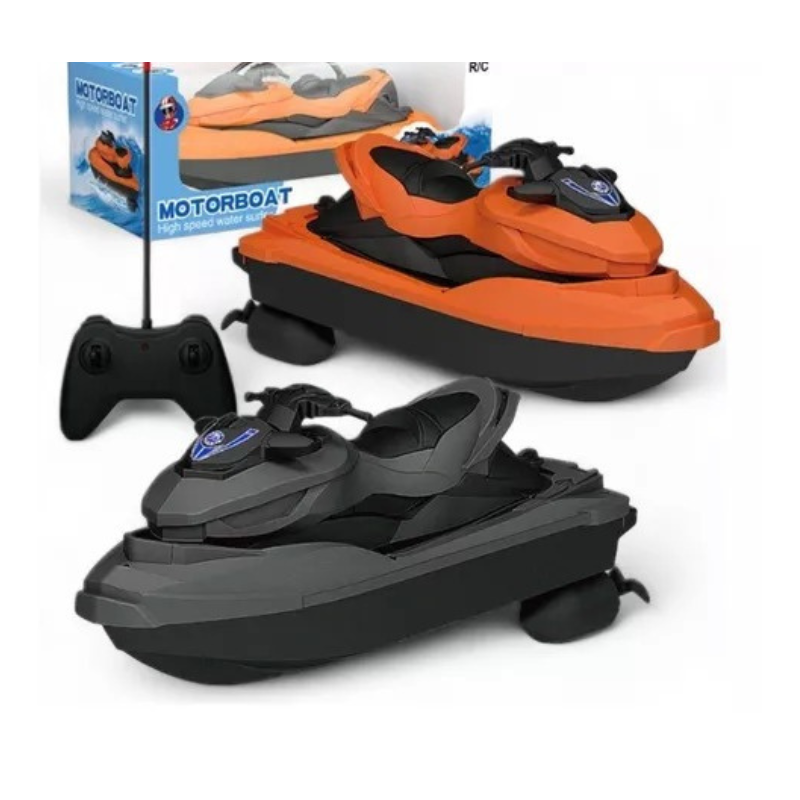 Moto Aquática De Controle Remoto Lancha Jetski Brinquedos Rc