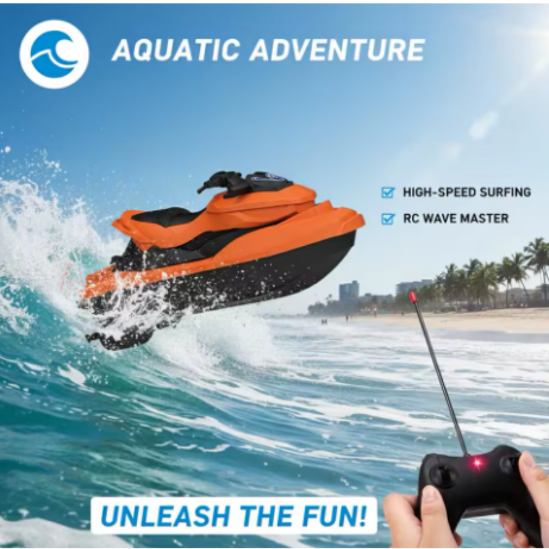 Moto Aquática De Controle Remoto Lancha Jetski Brinquedos Rc - Imagem 6