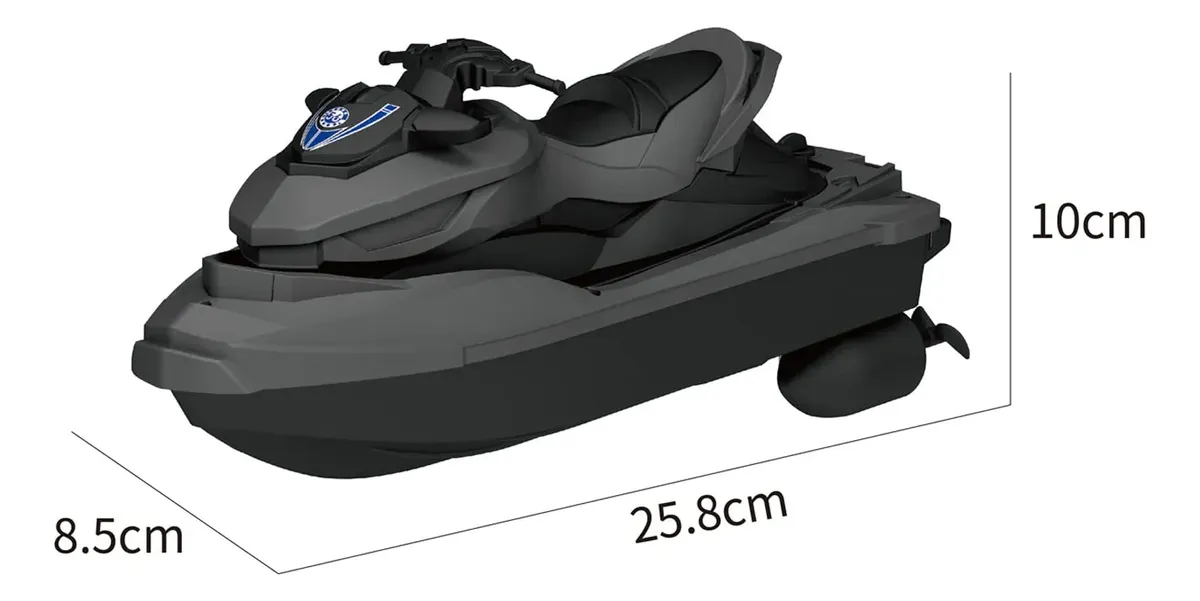 Moto Aquática De Controle Remoto Lancha Jetski Brinquedos Rc - Imagem 2